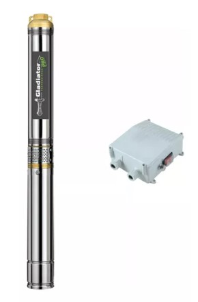 Bomba sumergible de pozo profundo 1 1/2HP 86m Sal. 1 1/4"  con 1,5 m de cable "Gladiator" 