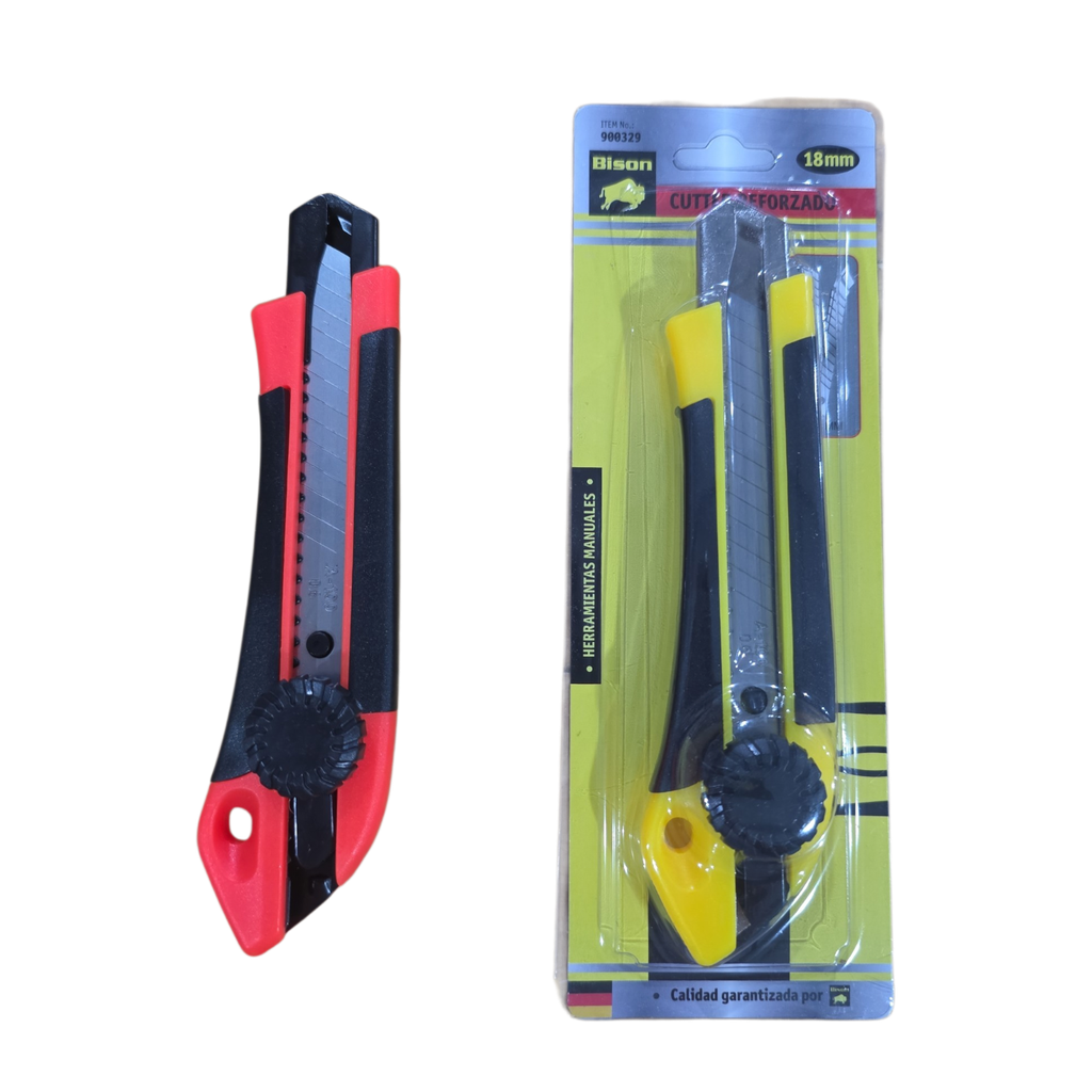 Cutter 18 mm Reforzado con freno giratorio