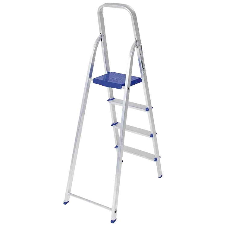 Escalera de aluminio 4 escalones para 120 kg