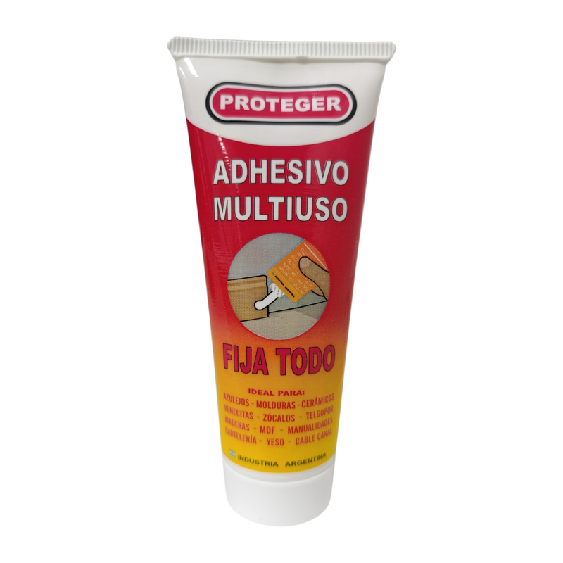 Adhesivo Multiuso Fija Todo x 120 Grs (Maderas, metales, ceramicos, manualidades, yeso, y mas) "Proteger"