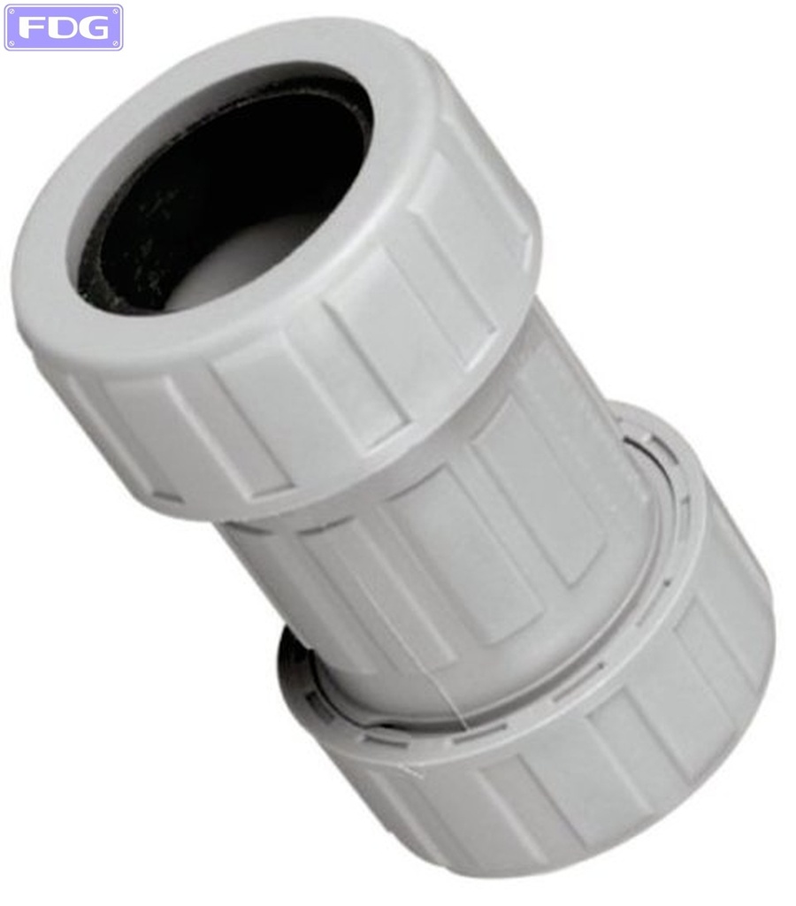 Acople Reparador Caño Plastico/Metalico de 1/2" "Medio Giro"