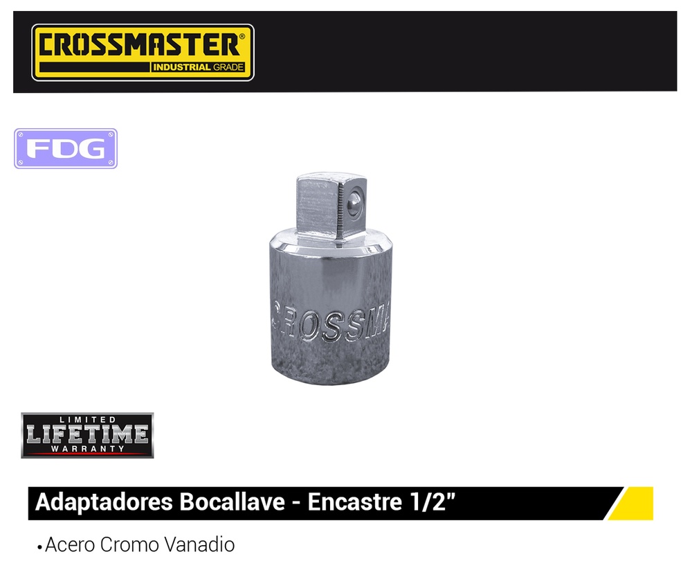 ADAPTADOR Bocallave 1/2"H x 3/8M