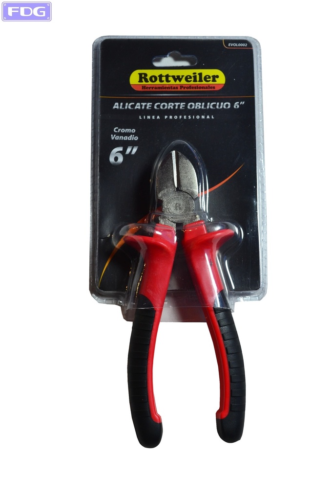 ALICATE CORTE OBLICUO DE 6&quot; SATIN.