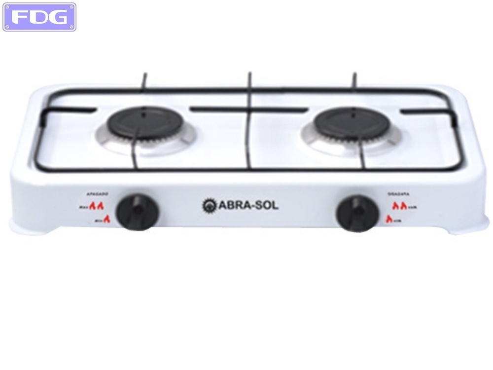 Anafe Gas 2 Hornallas "Abra-Sol"