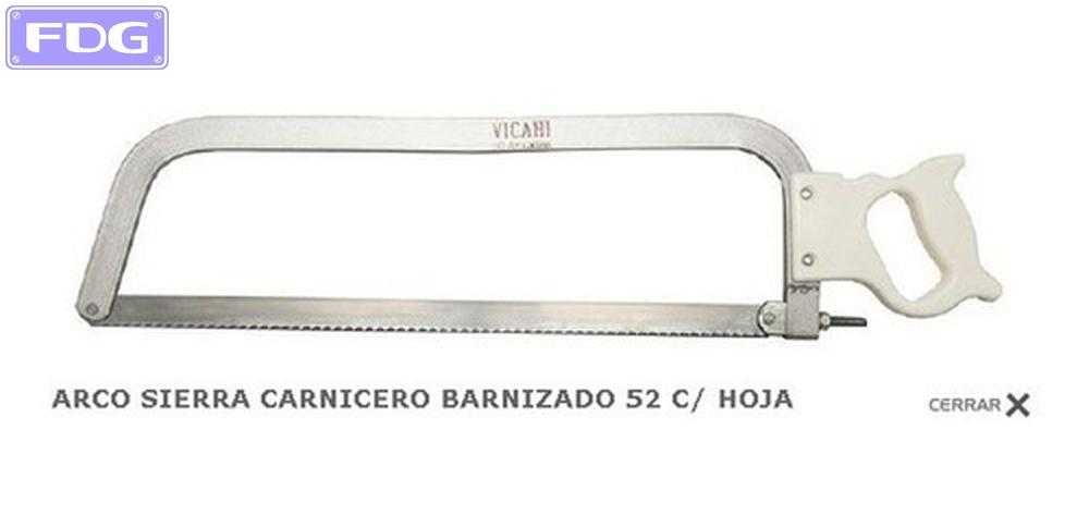 Arco Sierra Carnicero Barnizado c/Hoja 620 mm "Vicahi"