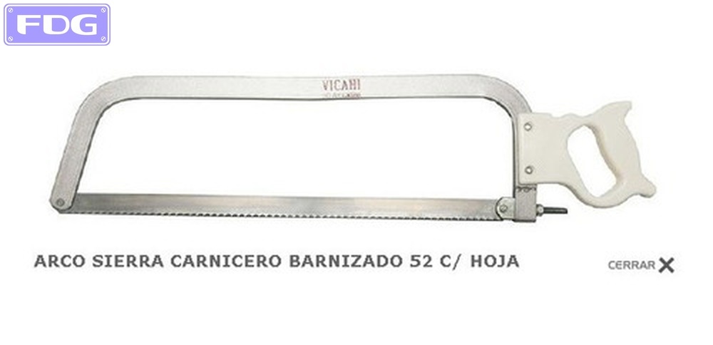 Arco Sierra Carnicero Barnizado c/Hoja 620 mm