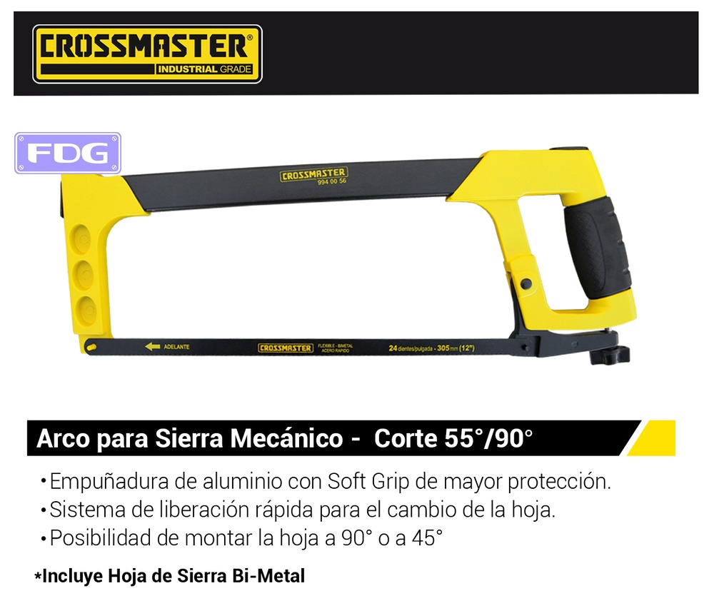 ARCO SIERRA MECANICO 305mm CROSS