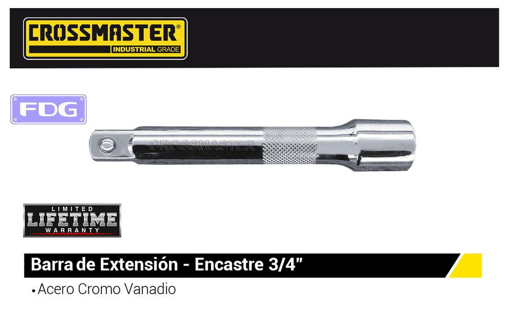 BARRA DE EXTENSION 3/4&quot;x101.6mm