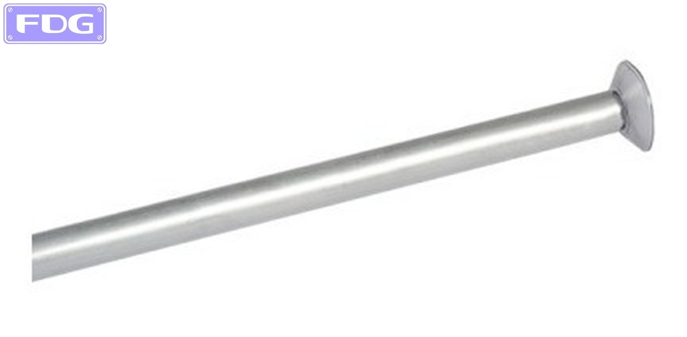 Barral Extensible P/ Cortinas De Baño Pulido  1,10 A 2,00 "Extender"