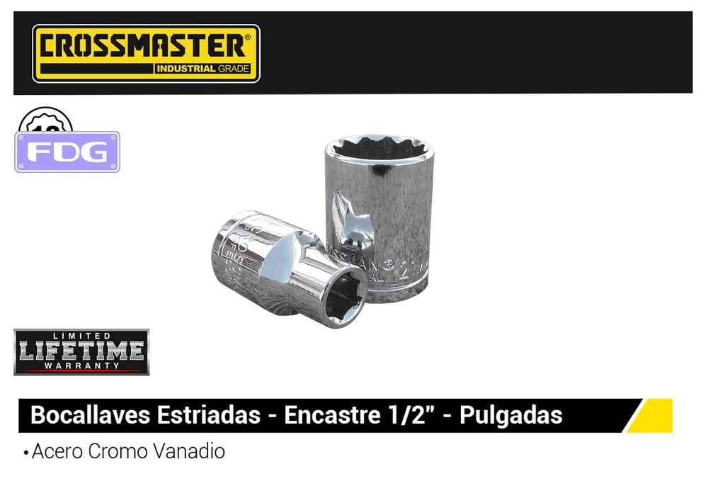 Bocallave CROSS-ESTRI. 1/2x1-1/4