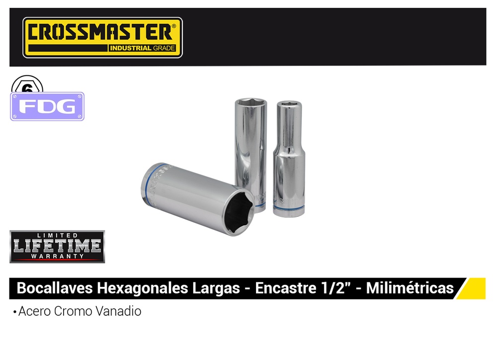 Bocallave CROSS-HEX.LAR.1/2x20mm