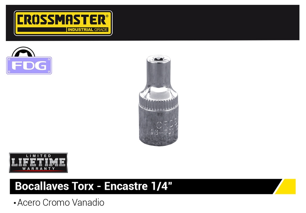 BOCA LLAVE BOCA TORX - E-5 1/4"