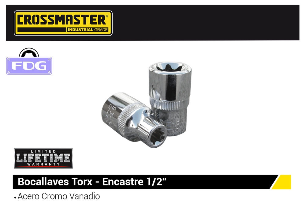 BOCA LLAVE BOCA TORX - E-10 1/2&quot;