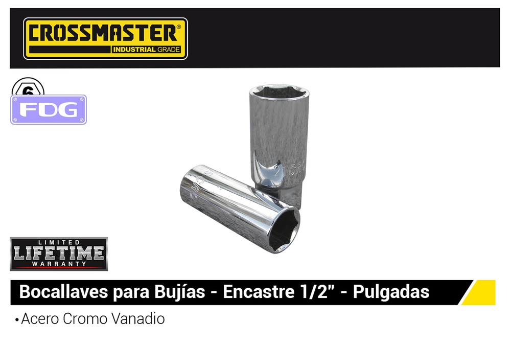 Bocallave P/BUJIA CROS 13/16"-21mm