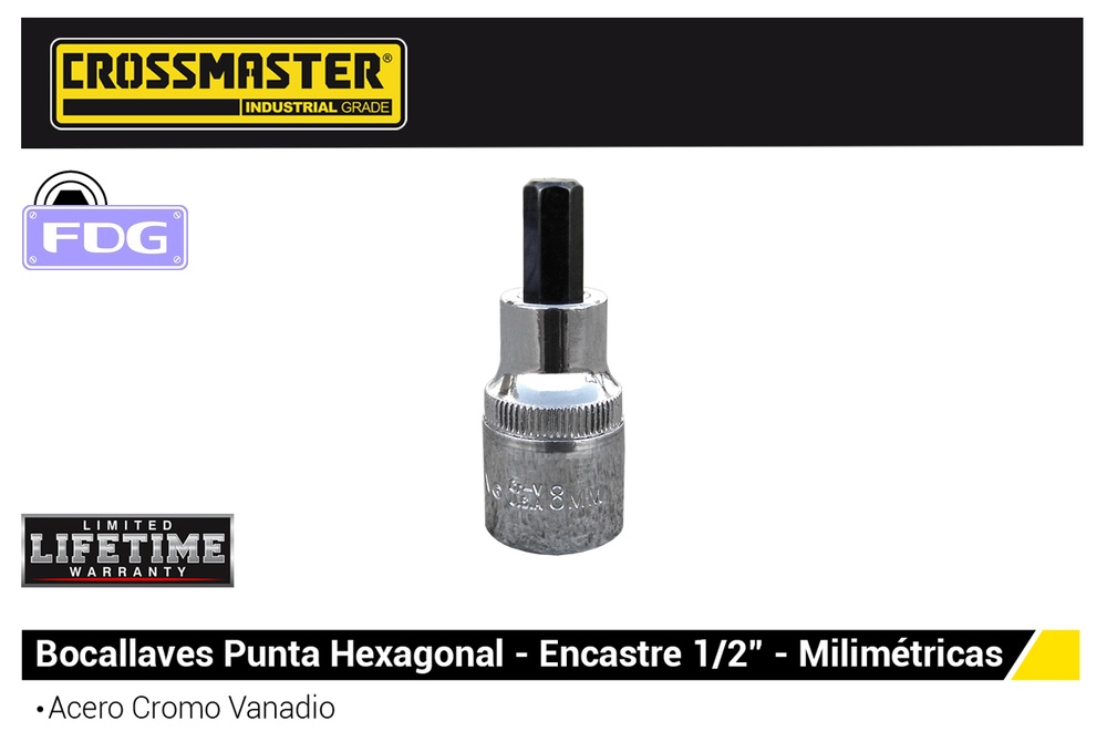 Bocallave PUNTA HEXAG. 1/2 x 19mm