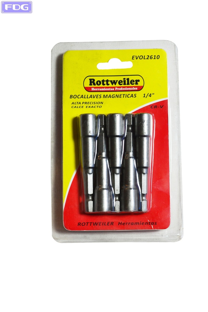 BOCALLAVES MAGNETICAS 5/16&quot; EN JUEGO 5 PCS.