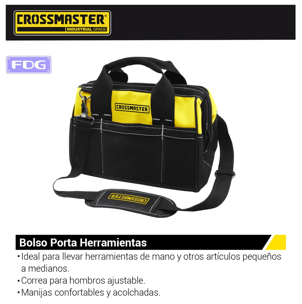 BOLSO P/HERRRAMIENTAS 310x200x260mm CROSS