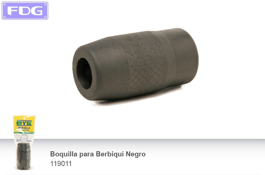 Boquilla p/ Berbiqui Negro | x1 &quot;BYB&quot;