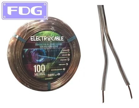 Cable Bipolar Cristal 2x2,50 mm (Rx100m) "ELECTROCABLE"