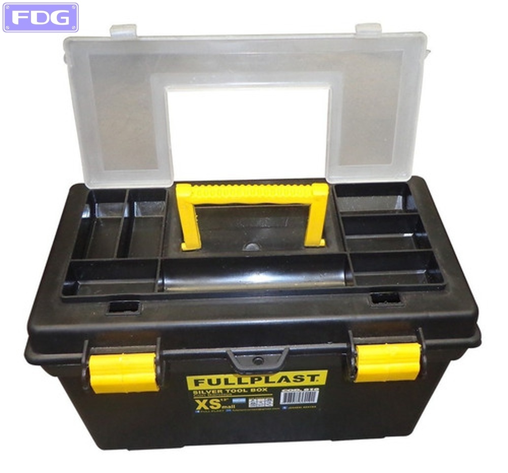 Caja Portaherramientas 16" Con Gavetero y Bandeja "Fullplast"