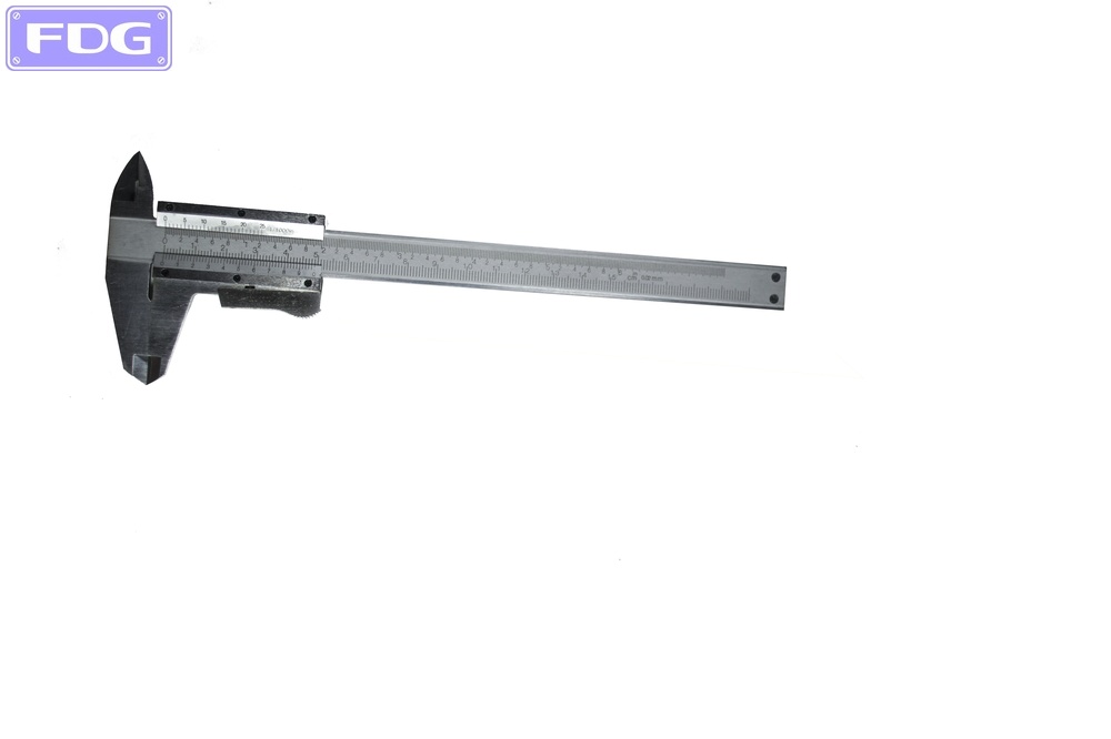 CALIBRE METALICO CON FRENO CROMADO MATE