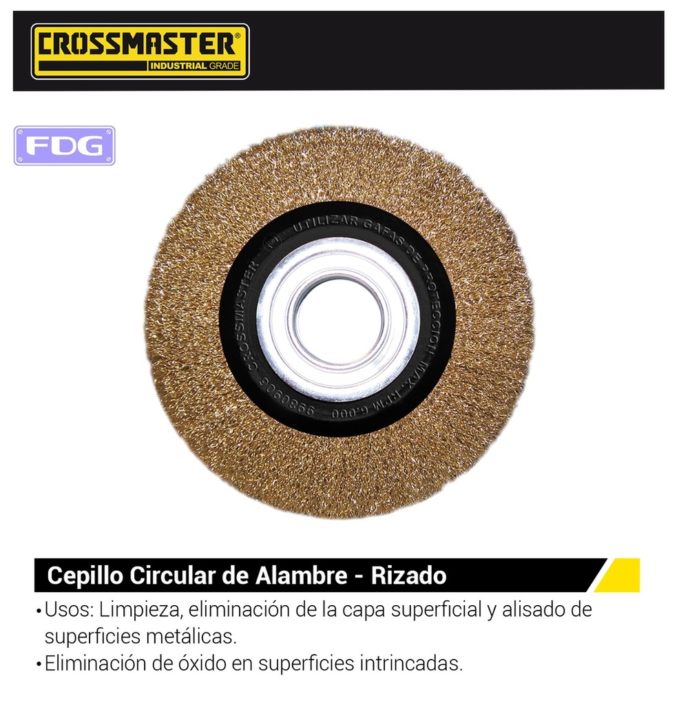 CEPILLO ALAMBRE CROS 150mm riz/bron