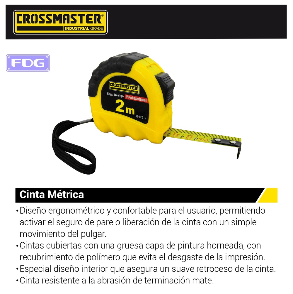 CINTA METRICA PROF 8m CROSS