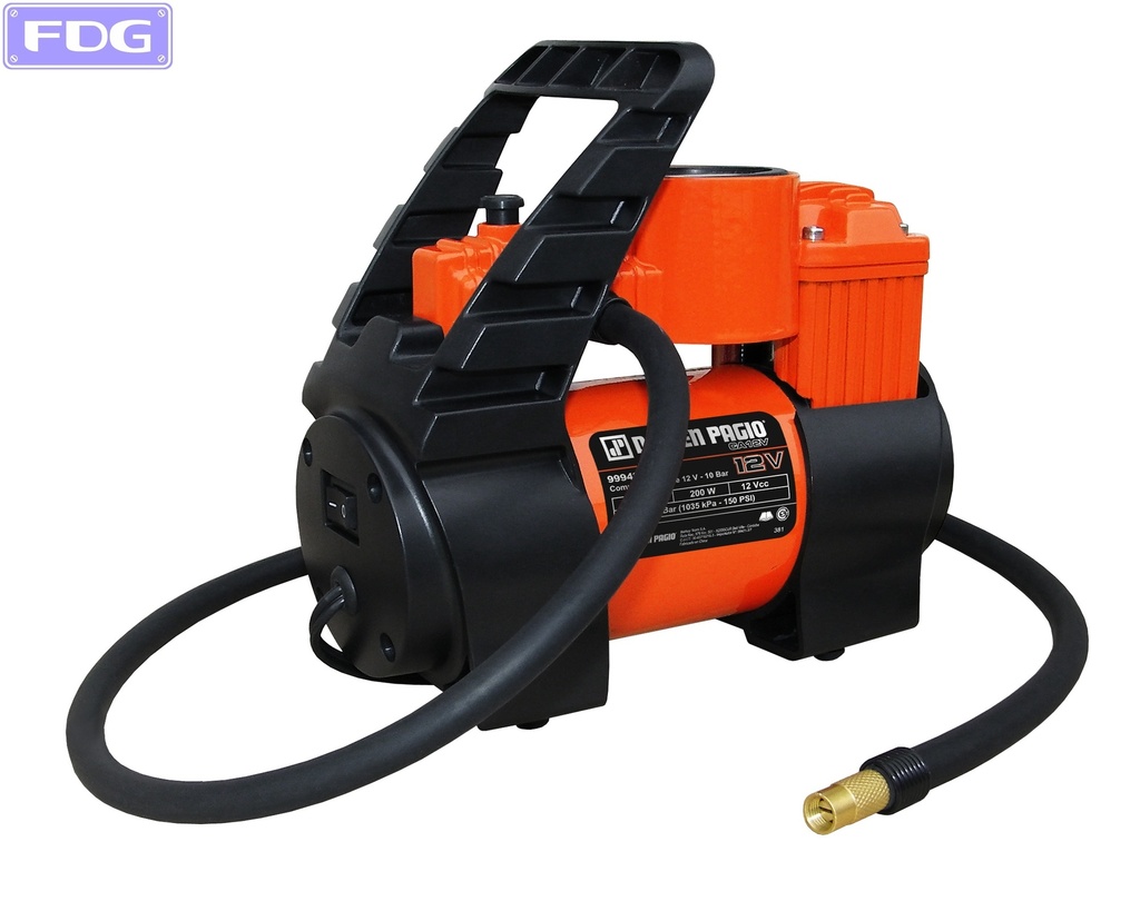 Compresor de Aire p/Auto 12V - 200W &quot;Dowen Pagio&quot;