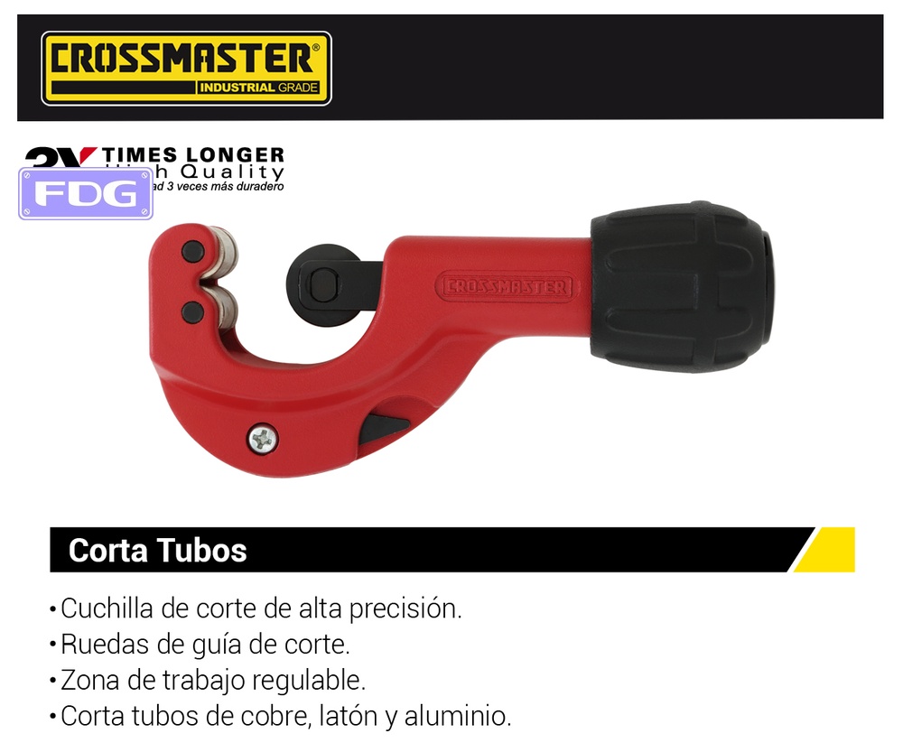 CORTA TUBOS PROFESIONAL CROSSMASTER