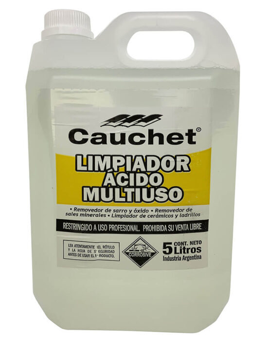 Limpiador Acido Multiuso Concentrado DEOXI-M x5 Lt.(C x4 Un.) "Cauchet"