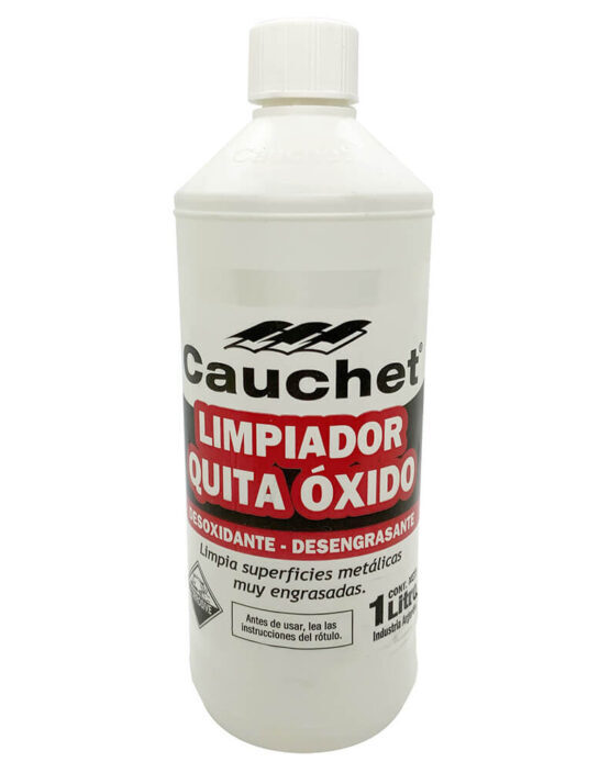 Limpiador Quita Oxido - Desoxidante - Fosfatizante - Desengrasante x1 Lt. (C x12 Un) "Cauchet" 