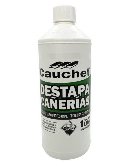 Destapacañeria Economico (base caustica) x1 Lt. (Caja x12 Un.) &quot;Cauchet&quot;