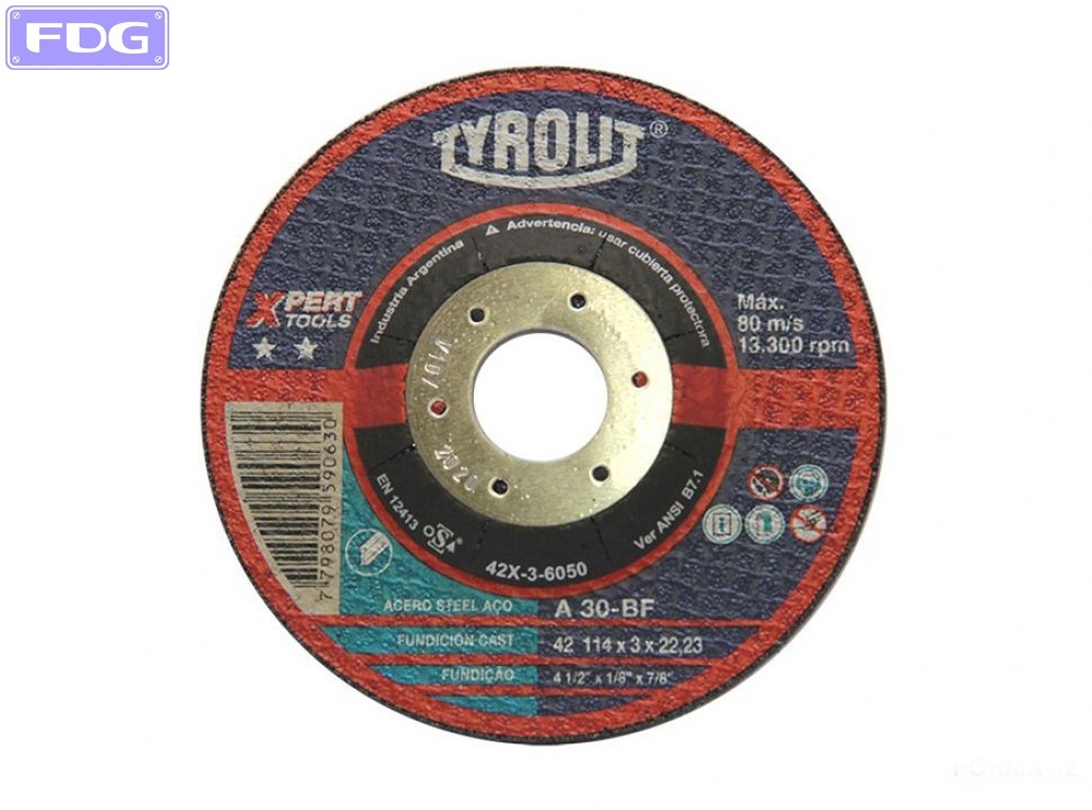 Disco Desbaste 114 x 6,4 mm.(Cx10)XPERT &quot;Tyrolit&quot;