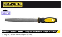 [9968812] ESCOFINA M.CAÑA 10"BAST C/M CROSS (Caja x 10uni)