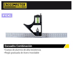[9932186] ESCUADRA COMBINACION 12"300mm CROSS