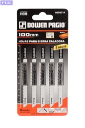 [9999314] Hoja P/Sierra Caladora P/Madera L=100-DED:2,5-5u "Dowen Pagio"