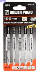 [9999374] Hoja P/Sierra Caladora P/Metal L=100-DED:3,0-5u "Dowen Pagio"