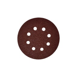 [53510060] Lija con Velcro 125 mm G: 60 C/Perforaciones P/ Lijadora Roto Orbital