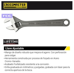 [9943016] LLAVE AJUST. CROSS. 12" - 305mm