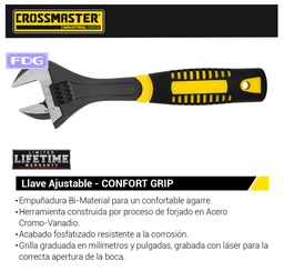 [9943072] LLAVE AJUST. CONFORT GRIP 8" - 203 MM
