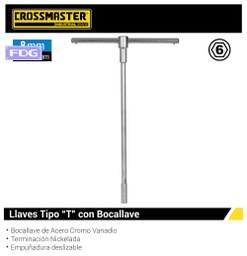 [9966906] LLAVE TIPO &quot;T&quot; 8mm Cr-V - CROSS