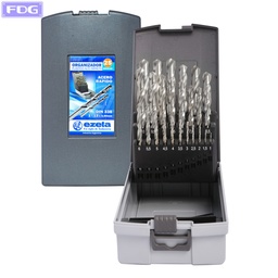[SETEZET] Mechas Acero Rapido Set x 25 Pzs 1-13 mm "Ezeta"