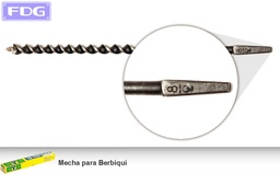 [010110] Mecha P/Taladro Mano c/ Cabeza Cortas 5/8" |Caja x6 "BYB"