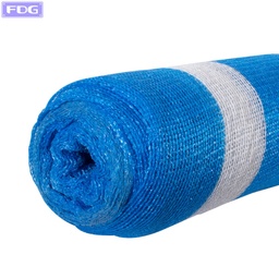 [BIRO9040] Media Sombra 80% Azul Blanco 4 x 4 Mts "Biro"  