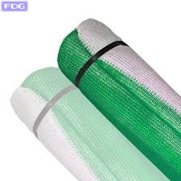 [BIRO9050] Media Sombra 80% Verde Blanca 4 x 4 Mts "Biro" 