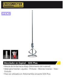 [9932696] MEZCLADOR C. SECO 1200X600XSDS CROSS Mezcla: Arriba-Abajo.