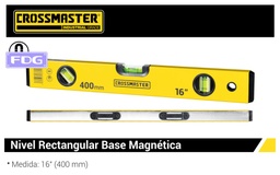 [9936012] NIVEL ALUMINIO 3 Gotas-Rec. 400mm CROSS *