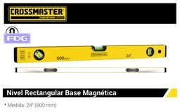 [9936018] NIVEL ALUMINIO 3 Gotas-Rec. 600mm CROSS *