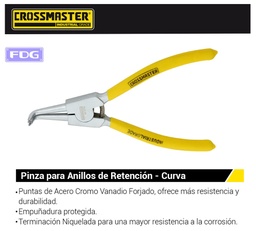 [9970726] PINZA P/ANILLOS SEEGER EXT.CURVA 7"