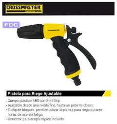 [9937908] PISTOLA PLASTICA RIEGO CROSS*